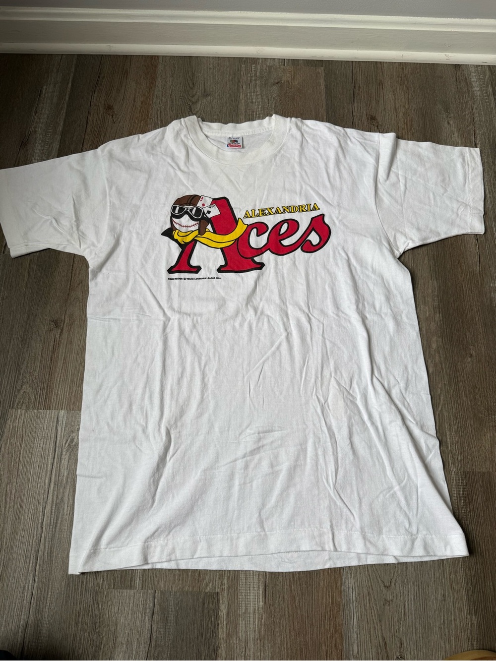 VTG 1994 Alexandria Aces Minor League Baseball T-shirt Texas-Louisiana League XL